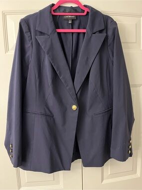 Lane Bryant 18W Stretch Blazer Navy